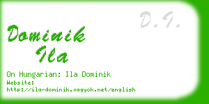 dominik ila business card